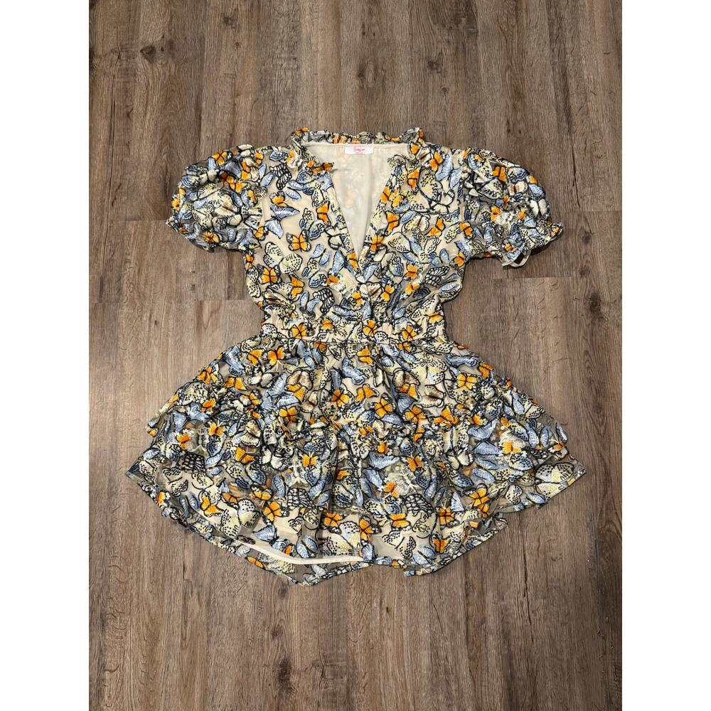 Buddy Love Women’s Clementine Elastic Waist Mini Dress Size Medium